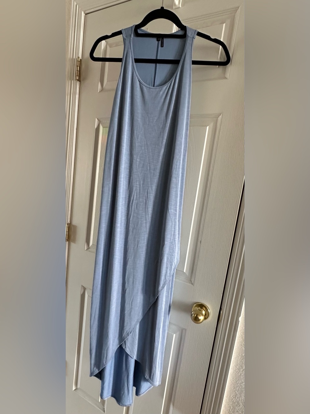 NIC+ZOE Boardwalk Tulip Hem Maxi Dress | Size XS | Dusty Blue